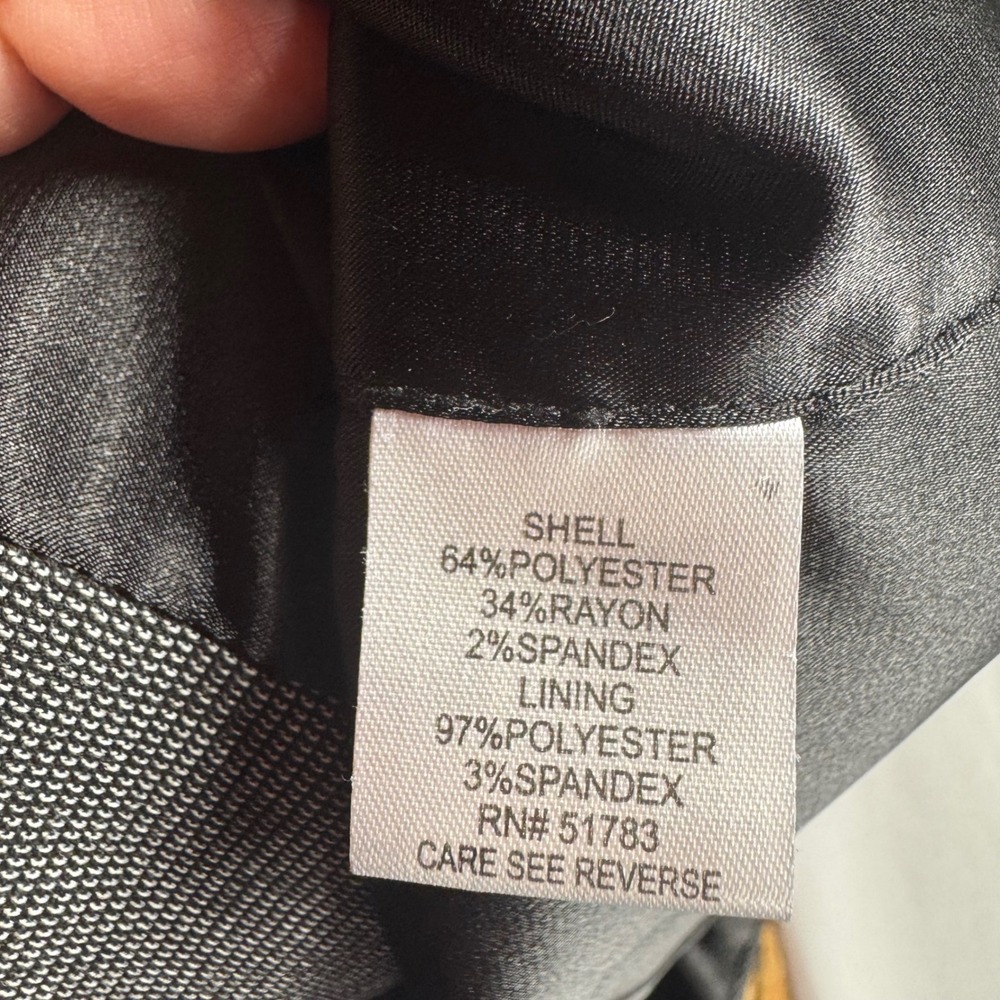 Maurices True Y2K Gray Button Front Vest Peplum Sleeveless‎ Blazer Size 0 - Picture 4 of 5